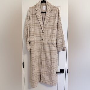 Brand New Plaid CJLA Vintage Coat - size S
